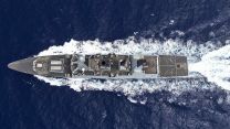 HMS Dragon practises evading missiles in Eastern Med
