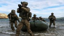 The beach landing was probably the most dangerous phase of the operation, with the Commandos being vulnerable to an enemy ambush until they'd cleared the area