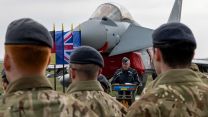 The RAF took over the air policing mission on Op Biloxi from the German air force, which also operates the Eurofighter Typhoon