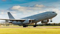 One of the main aircraft based at Brize is the Voyager - it's the RAF's only air-to-air refuelling tanker, but can also be used in the transport role