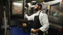 HMS Queen Elizabeth is trialling Generational change to feeding (GenChange) and all-day grazing pic MOD