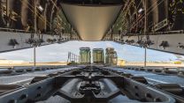 The Atlas C.1 A400M prepares to take off from Ascension - the transport aircraft can carry out both  tactical and strategic airlifts, complementing those of the C-17 fleet