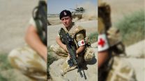 Military Cross recipient Private Michelle Norris, of the Royal Army Medical Corps pictured at Camp Abu Naji, Maysan Province, in August 2006 (Picture: Crown Copyright)