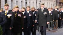 Veterans march past the Cenotaph (Picture: MOD)