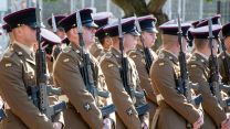 1 Mercian personnel taking part in their first parades since the merging of 1st and 2nd Battalion