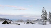 10 man tents Cold Weather Aviation Operators Course Commando Helicopter Force Royal Norwegian Airforce Base (RNoAF) Bardufoss 160124 CREDIT MOD