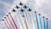 It is the first time the Red Arrows have performed in North America since 2019