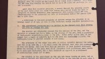 The original Second World War-era bound volumes of the Naval Meteorological Branch Periodical Letters show the daily weather evaluations in the lead up to D-Day (Picture: MOD)