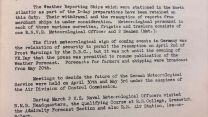 This document reveals that Allied manned weather stations in Norway were able to receive German meteorological broadcasts from Spitzbergen (Picture: MOD)