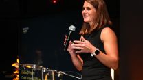 Helen D'Oyley, Chief Development Officer of The Invictus Games Foundation, Helen D'Oyley addresses the audience