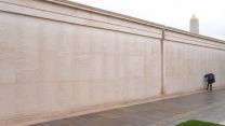 The wall of names on the Armed Forces Memorial ahead of the Service of Remembrance to mark Armistice Day at the National Memorial Arboretum in Alrewas, Staffordshire