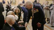 The King met veterans who served in the Far East campaign during the Second World War