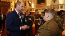 Prince of Wales at a reception for veterans who served in the Pacific during the Second World War, part of the commemorations marking the 80th anniversary of VJ Day, at Windsor Castle