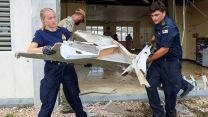 HMS Trent helps out after Hurricane Melissa in Jamaica