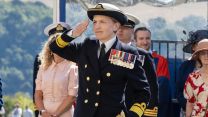 Rear Admiral Rachel Singleton takes the salute (Picture: Royal Navy)