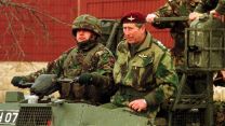 The then Prince rides a Supacat during his visit to 1st Battalion the Parachute Regiment on Salisbury Plain in February 1999 (Pictures: PA Images)