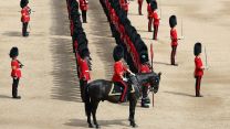 Despite being infanteers, the Grenadier Guards officers were mounted on horseback, something that traditionally would have afforded them a better view of the battlefield