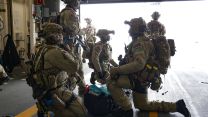 The team also took part in casualty evacuation drills 