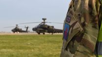 Apache helicopters from 18 Squadron took off from Wattisham Flying Station