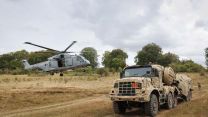 The exercise took place during summer leave because the training area was quieter (Picture: Royal Navy)