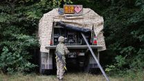 The vehicle storing the fuel to refuel the helicopters during Exercise Green Reminder 2 (Picture: Royal Navy)