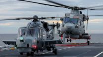 F-35s aren't the only teeth HMS Prince of Wales can bare as she also carries a sub-hunting Merlin Mk2 and a Wildcat, armed with Martlet multi-role missiles