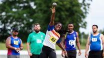 Lance Corporal Judith Ekeanyanwu finished second in the shotput event (Picture: Alligin Photography)