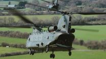 Chinooks from 18 Squadron based at RAF Odiham take part in Exercise Pegasus Exchange 26