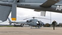 Personnel from 3/67 Parisis Squadron of the French Air & Space Force have  been operating alongside the 18 Squadron Chinooks in their Eurocopter Fennec aircraft