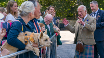 King Charles III meets members of the public at the start of his summer residence in Balmoral 