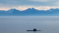 A Nato submarine, operating with HMS Prince of Wales, takes part in Exercise Dynamic Mongoose 26 - the alliance's premier anti-submarine warfare exercise in the High North and North Atlantic