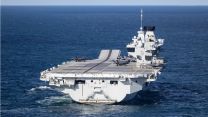Led by the flagship HMS Prince of Wales (pictured above), the Carrier Strike Group has been exercising in the High North (Picture: MOD)