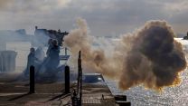 21 Gun Salute was conducted on South Railway Jetty, HMNB Portsmouth for King Charles' birthday 14112022 CREDIT MOD Crown Copyright.jpg