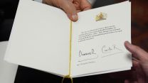 Mr Shelley received a card from King Charles and Queen Camilla 