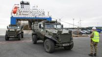 Around 3,500 troops from 7 Light Mechanised Brigade, along with their vehicles like these Foxhounds, assembled in Germany to test the brigade's preparedness to act as part of Nato's Advanced Readiness Force (Source: MOD)