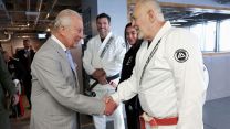 And his father, Maurucio Gomes, who is recognised as the godfather of British Jiu-Jitsu (Picture: PA)