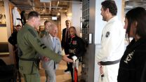 Meeting Roger Gracie himself - who holds world championship titles across multiple weight classes (Picture: PA)