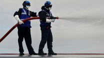 HMS Queen Elizabeth crash-on-deck exercise