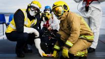 HMS Queen Elizabeth crash-on-deck exercise