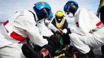 HMS Queen Elizabeth crash-on-deck exercise