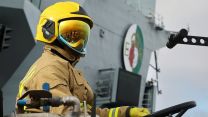 HMS Queen Elizabeth crash-on-deck exercise