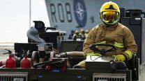 HMS Queen Elizabeth crash-on-deck exercise