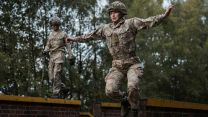 255 (Special Operations) Signal Squadron taking part in Battle PT during their Formation Day cred MOD