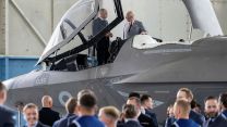 King Charles pays a visit to RAF Marham - the home of the UK Lightning Force - in his capacity as the station's Honorary Air Commodore, where he chatted to personnel and inspected an F-35B