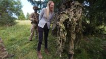 AF Minister Louise Sandher-Jones in Estonia Picture PA