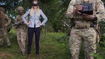 AF Minister Louise Sandher-Jones in Estonia Picture PA
