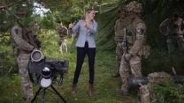 AF Minister Louise Sandher-Jones in Estonia Picture PA