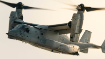  Marine V-22 Osprey performs over Mindil Beach 