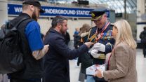 Fundraisers this year included Chief of Air Staff, Air Marshal Harv Smyth who joined RAF personnel at Waterloo Station