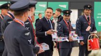 Meanwhile, Defence Secretary Wes Streeting joined serving personnel from RAF Northolt at Charring Cross Station